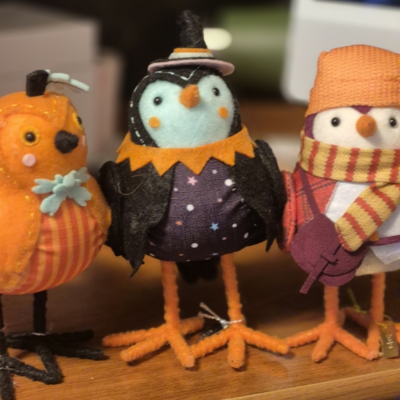 Target Festive Plush Bird Holiday Fall Trio - Orange, Black, and Multicolor - Picture 1 of 4